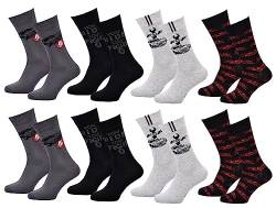 Ozabi Socken Pack Herren FAST AND FURIOUS (as3, numeric, numeric_43, numeric_46, regular, regular, Packung mit 8 Paar 1587) von Ozabi