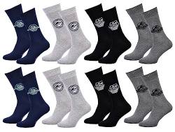 Ozabi Socken Pack Herren JURASSIC (as3, numeric, numeric_39, numeric_42, regular, regular, Packung mit 8 Paar 2187) von Ozabi