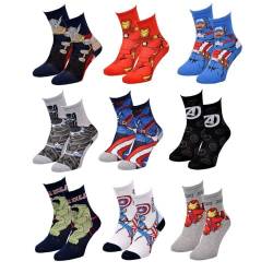 Ozabi Socken Pack Jungen AVENGERS (as3, numeric, numeric_27, numeric_30, regular, 9er-Pack Socken SURPRISE) von Ozabi