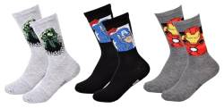 Ozabi Socken Pack Jungen AVENGERS (as3, numeric, numeric_31, numeric_34, regular, 3er-Pack 4587B) von Ozabi