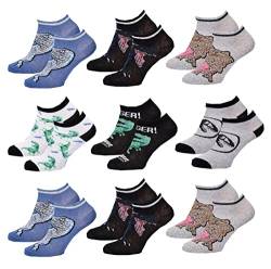 Ozabi Socken Pack Jungen JURASSIC PARK (as3, numeric, numeric_35, numeric_38, regular, 9er-Pack SNEAKER SURPRISE) von Ozabi
