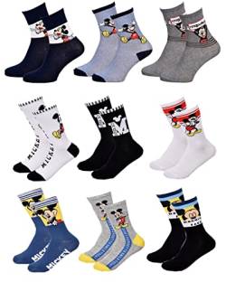 Ozabi Socken Pack Jungen MICKEY MOUSE (as3, numeric, numeric_23, numeric_26, regular, 9er-Pack Socken SURPRISE) von Ozabi