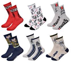 Ozabi Socken Pack Jungen STW (as3, numeric, numeric_27, numeric_30, regular, 6er-Pack 7247) von Ozabi