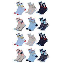 Ozabi Socken für Jungen Lizenz PACK VON 12 PAAREN SURPRISE (as3, numeric, numeric_31, numeric_34, regular, regular, 12er Pack LAPINS CRETINS) von Ozabi