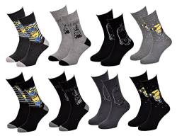 Ozabi Socken für Männer Lizenz PACK ICH EINFACH UNVERBESSERLICH (as3, numeric, numeric_39, numeric_42, regular, regular, 8er-Pack 4967) von Ozabi