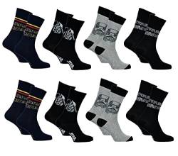 Ozabi Socken für Männer Lizenz PACK STARWARS (as3, numeric, numeric_39, numeric_42, regular, regular, 8er-Pack 5062) von Ozabi