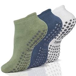 Ozaiic Yoga Socken für Damen und Herren, Stoppersocken, Antirutschsocken, Barfuß, Rutschfeste, Pilates, Krankenhaus, Zuhause, Socken mit Noppen von Ozaiic