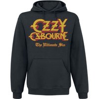 Ozzy Osbourne Kapuzenpullover - Ultimate Sin Vintage Tour - S bis XL - für Männer - Größe S - schwarz  - Lizenziertes Merchandise! von Ozzy Osbourne