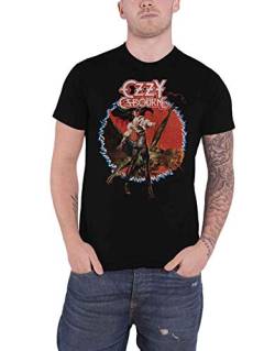 Ozzy Osbourne T Shirt No More Tours 2019 Bat Circle Logo Nue offiziell Herren XXL von Ozzy Osbourne
