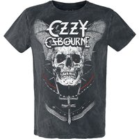 Ozzy Osbourne T-Shirt - White Logo - S bis XXL - für Männer - Größe S - charcoal  - Lizenziertes Merchandise! von Ozzy Osbourne