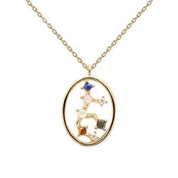 PDPAOLA - Halskette Jungfrau - 925er Sterlingsilber 18k Vergoldung - Damenschmuck von P D PAOLA