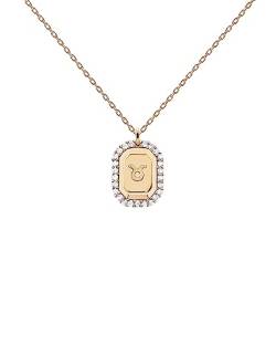 PDPaola Damen-Halskette Sternzeichen Stier Silber vergoldet CO01-569-U von P D PAOLA