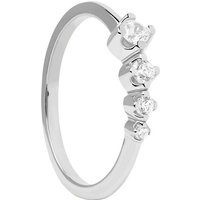 P D Paola Fingerring PdPaola Damen-Damenring 925er Silber Zirkonia, Zirkonia von P D Paola