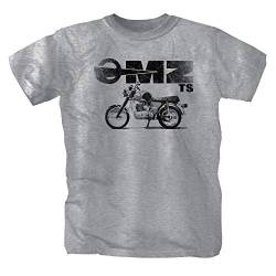 MZ TS ETZ 150 RT 125 Simson S51 S 51 Schwalbe Trabant DDR Oldtimer Motorrad Enduro Awo Moped Biker grau T-Shirt Shirt 4XL XXXXL von P-T-D