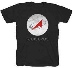 Roskosmos NASA UDSSR Russland Gagarin Weltall Sowjetunion Shirt T-Shirt schwarz L von P-T-D