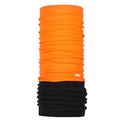 P.A.C. Fleece Neon Orange Multifunktionstuch - Schlauchtuch, Halstuch, Schal, Kopftuch, Unisex, 8 Anwendungsmöglichkeiten von P.A.C.