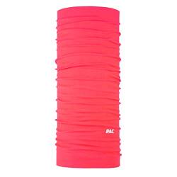 P.A.C. Original Solid Neon Pink Multifunktionstuch - nahtloses Mikrofaser Schlauchtuch, Halstuch, Schal, Kopftuch, Unisex, 10 Anwendungsmöglichkeiten von P.A.C.