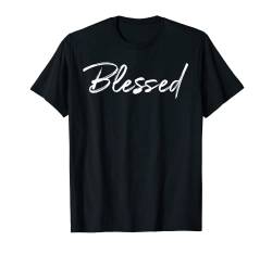Christian Blessings Quote for Women Cute Blessed T-Shirt von P37 Design Studio Jesus Shirts