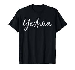 Hebrew Name of Jesus & Joshua Christian Worship Gift Yeshua T-Shirt von P37 Design Studio Jesus Shirts