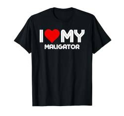 I Love My Maligator. T-Shirt von PABLO'S PAW PRINTS
