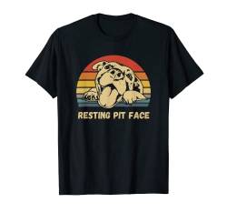 Resting Pit Face - I Love My Pit Retro Vintage Pit Face T-Shirt von PABLO'S PAW PRINTS