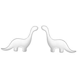 PACKOVE 1 Paar Dinosaurier-ohrringe Ohrstecker Silberne Ohrringe Für Frauen Schmuck Ohrringe Für Frauen Kostümohrringe Für Damen Damenohrringe Silber- Mädchen Fräulein von PACKOVE