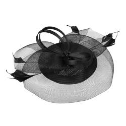 PACKOVE 1 Satz Netzhaarmütze Stirnbänder für Mädchen modische Stirnbänder haarschmuck elegant Hüte Tiara Kopfschmuck für Hochzeitsfeiern Pillbox-Fascinator-Hut Europäisch und amerikanisch von PACKOVE