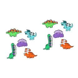 PACKOVE 10 Stk Dinosaurier brosche süße Emaille Cartoon-Rucksäcke Rucksäcke für Mädchen hochzeitsdeko Brosche für Kinderkleidung Dinosaurier-Brosche für Kinder Spielzeug Abzeichen Korsage von PACKOVE
