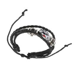 PACKOVE 1stk Armband Mode Handgelenk Seil Perlenbesatz Einzigartig Trageschlaufe Leder Mann von PACKOVE