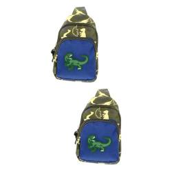 PACKOVE 2 STK Dinosaurier-Gürteltasche für Kinder Cartoon-Kindertasche Rucksack für Kinder Reisetasche Kinder Reisetasche für Kinder wanderrucksäcke Kinder Geldbörse Umhängetasche Mode von PACKOVE