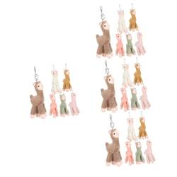 PACKOVE 24 STK Alpaka-Puppe Minitiere Mini-Dinge Ornament Schlüsselanhänger Alpaka-Anhänger für Schlüsselbund Alpaka-Charme-Anhänger für Schlüsselbund niedlich Zubehör Verbinder Taschen von PACKOVE