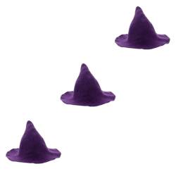 PACKOVE 3st Hexenhut Bucket Hat Mini-geschenke Hexenhaft Mädchen Hüte Stirnband Für Kinder Make-up-stirnband Hexenmützen Schmücken Violett Halloween Baumwolle von PACKOVE