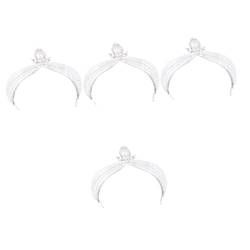 PACKOVE 4 -Perlen- hochzeit kopfschmuck -Stirnbänder für Frauen haarspangen für damen haarbänder für damen Foto-Requisiten Dekorationen für Hochzeitszeremonien fein von PACKOVE