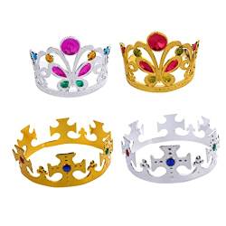 PACKOVE 4 Stück Krone für Geburtstagsfeier Cosplay-Krone hochzeitsdeko hochzeits dekoration Tiara Rollenspiel-Krone Prinz Krone Abschlussball Kopfbedeckung Kleidung Mann von PACKOVE