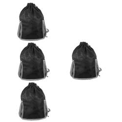PACKOVE 4 Stück Reisetasche Basketballtasche Reisetaschen turnsackerl Turnbeutel mit Kordelzug Reisetasche für die Reise Rucksack große Sporttasche Reisetasche mit Kordelzug von PACKOVE