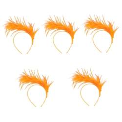 PACKOVE 5St Feder Stirnband kinder haarschmuck party deko kinder Karnevals-Kopfbedeckungen für Frauen damen stirnbänder Abschlussball-Stirnband Vintage-Haarschmuck Bühnenfeder-Kopfschmuck von PACKOVE