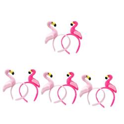 PACKOVE 8 Stk Flamingo-stirnband Schönes Cartoon-stirnband Flamingo-kopfschmuck Kreative Haarreifen Sommer-stirnband Strandparty-stirnband Schöne Haarreifen Tier Plüsch Damen Hawaii von PACKOVE