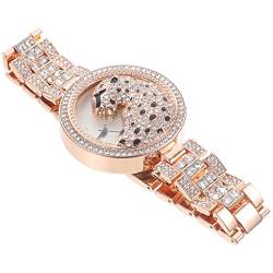 PACKOVE Anschauen Herrenuhr Mit Strass Armbänder Für Frauen Strass Uhr Uhren Uhr Mit Strassarmband Herausragende Uhr Betrachten Pflegeuhr Männer Armband Armbanduhr Diamant Damen Glas von PACKOVE