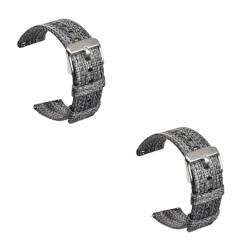 PACKOVE Bandanas 2 STK Lederbänder Uhren aus Segeltuch Smartwatches für Frauen reloj inteligente Damenuhr uhrenarmbänder Segeltuch-Uhren Canvas- für Smartwatch Schalter Gurt von PACKOVE