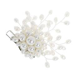 PACKOVE Brosche Dekorationen Für Hochzeitszeremonien Haarschmuck Für Damenclips Künstlicher Blumenstrauß Hochzeitshaarspangen Für Bräute Tiara Braut Perle Abschlussball Cardigan-knopf von PACKOVE