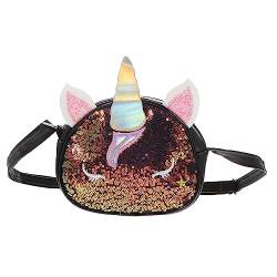 PACKOVE Einhorn Umhängetasche Süße Geldbörsen Für Teenager-mädchen Handtaschen Für Kleine Mädchen Einhorn-geldbörsen Für Mädchen Kawaii Geldbörse Weihnachten Kleinkind Süße Tasche Pu von PACKOVE