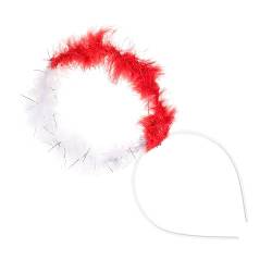 PACKOVE Feder Stirnband Partykostüm-requisiten Haarschmuck Für Mädchen Kopfbedeckung Anziehen Halo-kopfbedeckung Engel-halo-haarband Prinzessin Dekor Tiara Kind Haarring Plastik Kleidung von PACKOVE