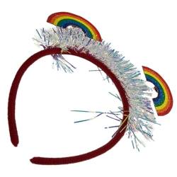 PACKOVE Gebürstetes Regenbogen-stirnband Abschlussball Geschenke Gay-pride-haarreifen Pride-party-stirnband Tiara Mann Dekorationen Europäisch Und Amerikanisch Filzstoff von PACKOVE