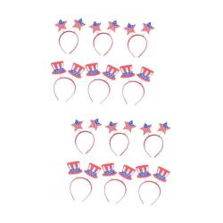 PACKOVE Haarclips Kinder USA Flagge 12 Stk amerikanische flagge Haar Kopfbedeckung Lieferungen zum Nationalfeiertag Stirnband Kind Haarreifen Kinder USA Flagge von PACKOVE