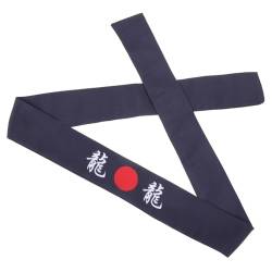 PACKOVE Japanisches Haarband ninja stirnband japan stirnband Sushi-Koch-Kostüm Kochen Stirnband Stirnbänder für Männer Kleidung für Männer Karate-Stirnband Karate-Zubehör hintere Krawatte von PACKOVE