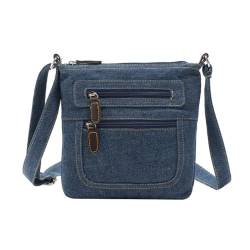 PACKOVE Jeans Umhängetasche Damen Schultertasche Damen Jeans Crossbody Bag Jeans Jeans Tasche Damen Lässige Umhängetasche Messenger Bag Damen Cowboy Denim Style Hobo Fashion von PACKOVE