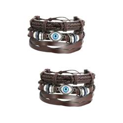 PACKOVE Männer Armband 2 Stk Armbänder Armkette Damen Frau Europäisch Und Amerikanisch Armband Verstellbares Armband von PACKOVE