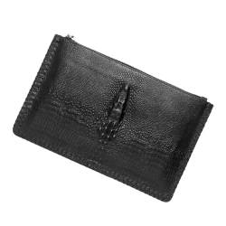 PACKOVE Portemonnaie Reisepasstasche für Männer lässige Schwarze Tasche für Herren Anti-Diebstahl-Umschlagtasche Männer Schwarze Geldbörse beiläufig Handtasche Unterarmtasche Mann von PACKOVE