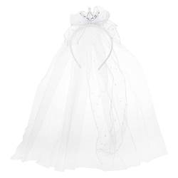 PACKOVE Schleier Stirnbänder für Mädchen Blumenmädchen Kopfschmuck haarschmuck seidenband Blumenmädchenkleider für die Hochzeit Brautkleider Party-Kopfschmuck Kopfschmuck für Blumenmädchen von PACKOVE