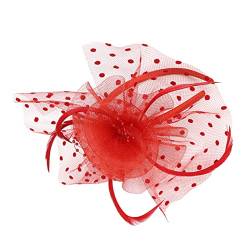 PACKOVE Spitzenblumenhut Haarschmuck Hochzeitshüte Faszinator- Stirnband. - Kopfschmuck Haarfascinator. Hut- Stirnband Fascinator-hut Damen Gittergewebe Gatsby Die Blumen von PACKOVE